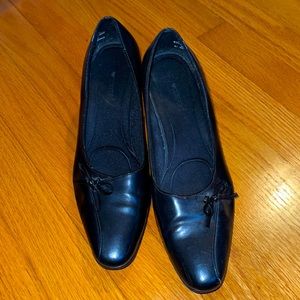 I Heart Comfort Black Nadia Bow Pumps 7.5